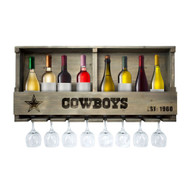 Dallas Cowboys Reclaimed Wood Bar Shelf
