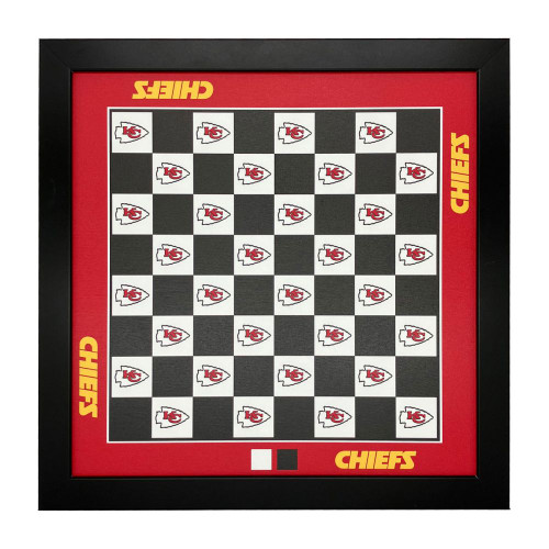 Kansas City Chiefs Magnetic Chess Set - Wall Mountable 