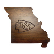 Kansas City Chiefs Wooden Magnetic Key Holder