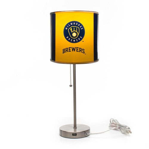 Milwaukee Brewers Chrome Lamp