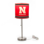 Nebraska Huskers Chrome Lamp