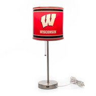 Wisconsin Badgers Chrome Lamp