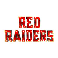 Texas Tech Red Raiders Lighted Recycled Metal Sign