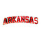 Arkansas Razorbacks "Arkansas" Lighted Recycled Metal Sign