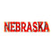 Nebraska Cornhuskers "Nebraska" Lighted Recycled Metal Sign