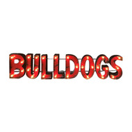 Georgia Bulldogs "Bulldogs" Lighted Recycled Metal Sign