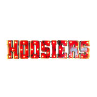 Indiana Hoosiers "Hoosiers" Lighted Recycled Metal Sign