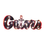 Florida Gators "Gators" Lighted Recycled Metal Sign