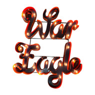 Auburn Tigers "War Eagle" Lighted Recycled Metal Sign