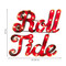 Alabama Crimson Tide "Roll Tide" Lighted Recycled Metal Sign