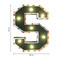 Michigan State Spartans "S" Logo Lighted Recycled Metal Sign