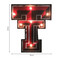 Texas Tech Red Raiders "TT" Logo Lighted Recycled Metal Sign