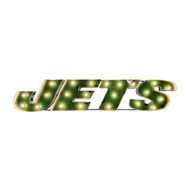 New York Jets Lighted Recycled Metal Sign