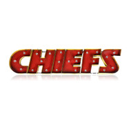 Kansas City Chiefs Lighted Recycled Metal Sign