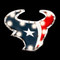 Houston Texans "Bullhead" Logo Lighted Recycled Metal Sign