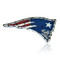 New England Patriots "Flying Elvis" Logo Lighted Recycled Metal Sign