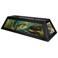 Bass Fish 42” Billiard Lamp – Black Frame