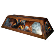 Dragon 42” Billiard Lamp – Brown Frame