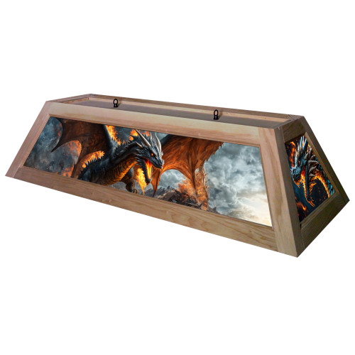 Dragon 42” Billiard Lamp – Unstained Frame