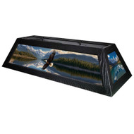 Bald Eagle in the Mountains 42” Billiard Lamp – Black Frame