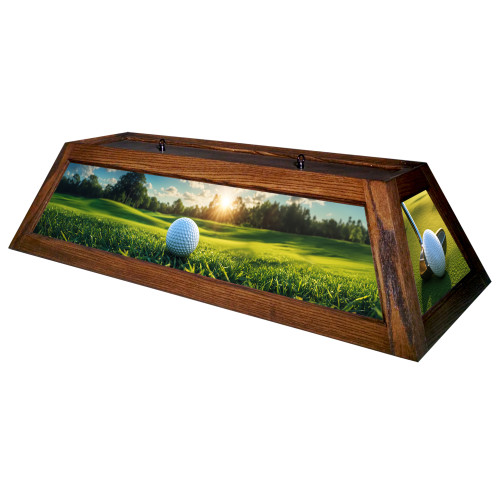Golfing 42” Billiard Lamp – Brown Frame