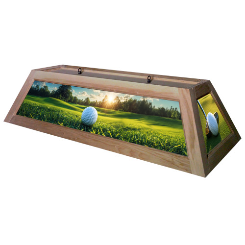 Golfing 42” Billiard Lamp – Unstained Frame