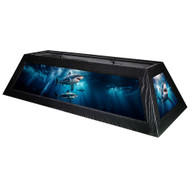 Great White Sharks 42” Billiard Lamp – Black Frame