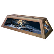 Howling Wolves 42” Billiard Lamp – Unstained Frame