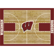 Wisconsin Badgers 6' x 8' Courtside Rug