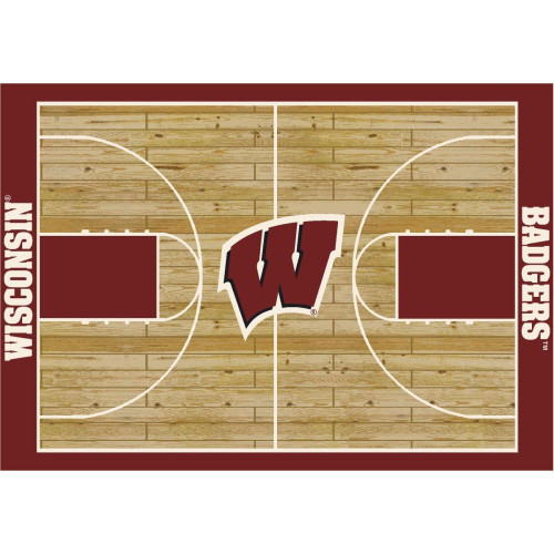 Wisconsin Badgers 6' x 8' Courtside Rug