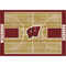 Wisconsin Badgers 6' x 8' Courtside Rug