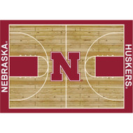 Nebraska Cornhuskers 6' x 8' Courtside Rug