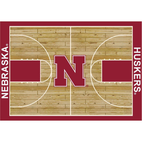 Nebraska Cornhuskers 6' x 8' Courtside Rug