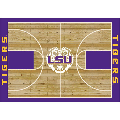 LSU Tigers 6' x 8' Courtside Rug