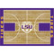 LSU Tigers 6' x 8' Courtside Rug