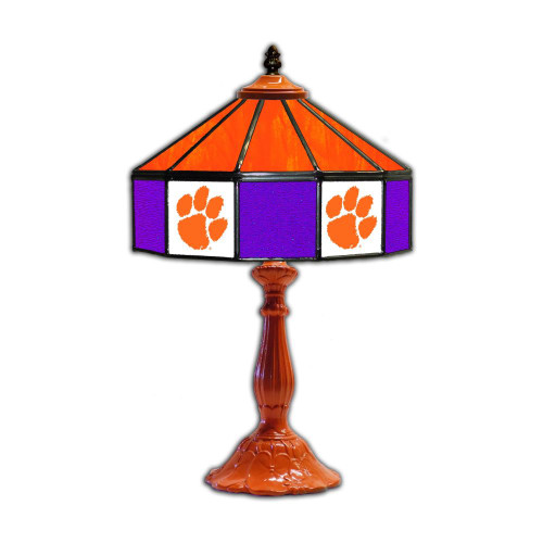 Clemson Tigers 21" Glass Table Lamp