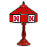 Nebraska Cornhuskers 21" Glass Table Lamp