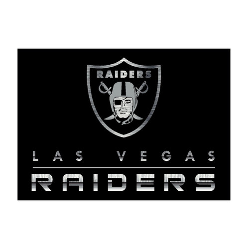 Las Vegas Raiders 6' x 8' "Chrome" Rug