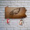 Philadelphia Eagles Wooden Magnetic Key Holder Philadelphia Eagles Wooden Magnetic Key Holder