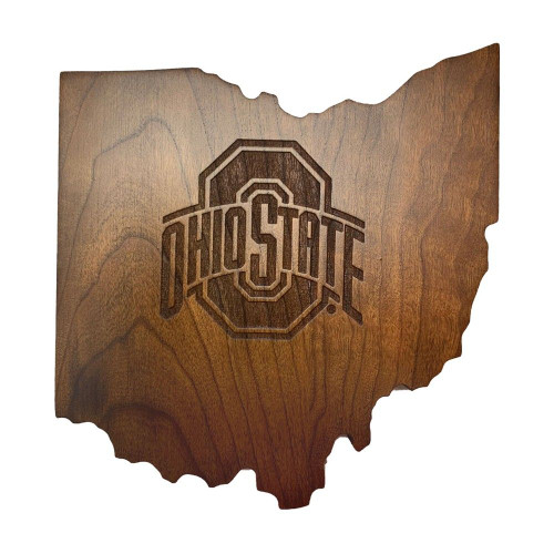 Ohio State Buckeyes Wooden Magnetic Key Holder