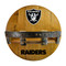 Las Vegas Raiders Oak Bar Shelf Las Vegas Raiders Oak Bar Shelf