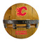 Calgary Flames Oak Bar Shelf Calgary Flames Oak Bar Shelf