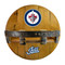 Winnipeg Jets Oak Bar Shelf Winnipeg Jets Oak Bar Shelf