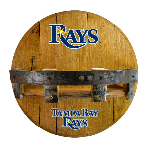 Tampa Bay Rays Oak Bar Shelf