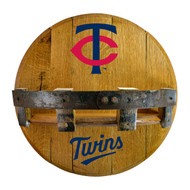 Minnesota Twins Oak Bar Shelf