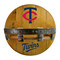 Minnesota Twins Oak Bar Shelf Minnesota Twins Oak Bar Shelf