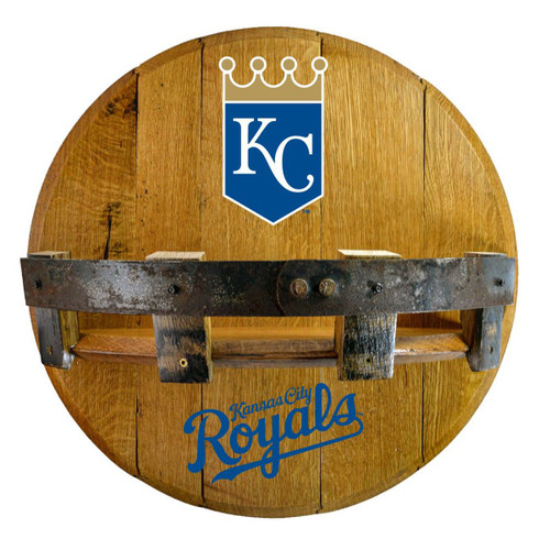 Kansas City Royals Oak Bar Shelf