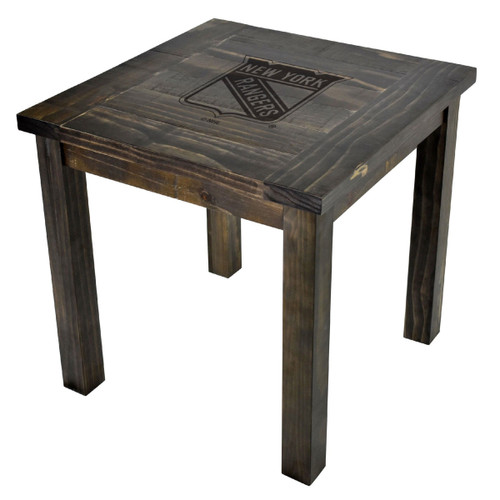 New York Rangers Reclaimed Side Table