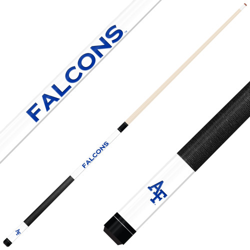 Air Force Falcons Custom Engraved White Billiard Cue - Blue