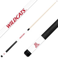 Arizona Wildcats Custom Engraved White Billiard Cue - Red